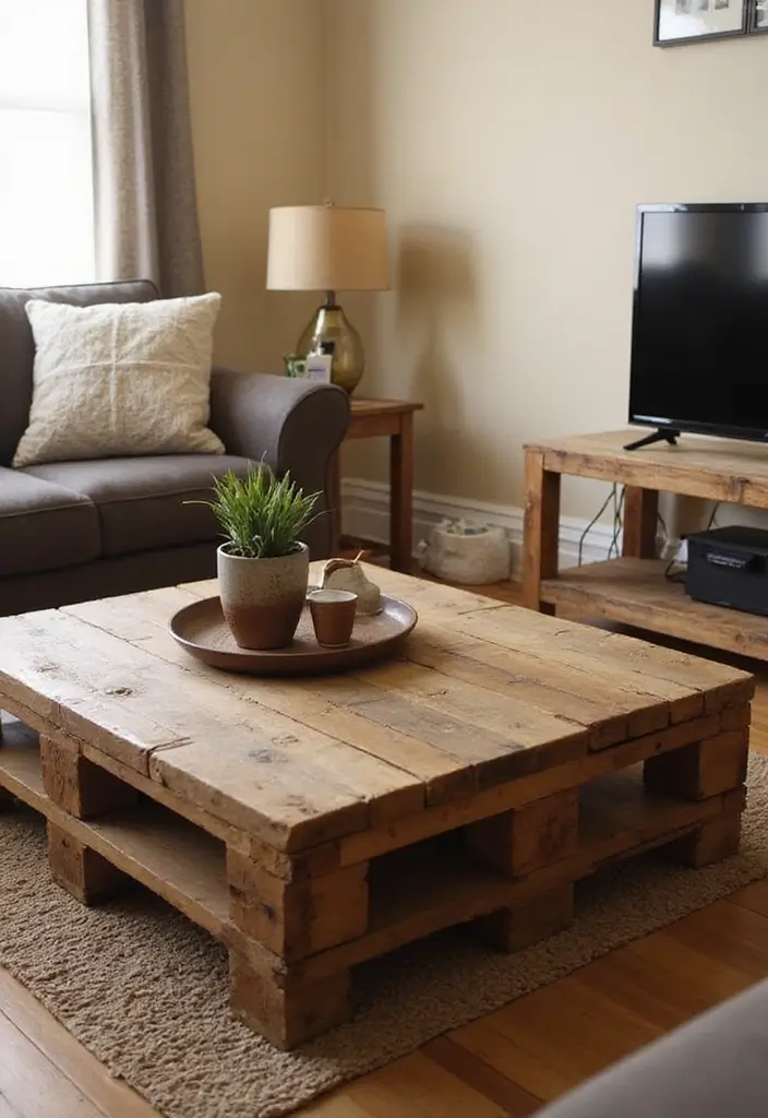 25 DIY Arts and Crafts for Adults Home Decor Fun Projects You’ll Enjoy - 2. Repurposed Pallet Coffee Table