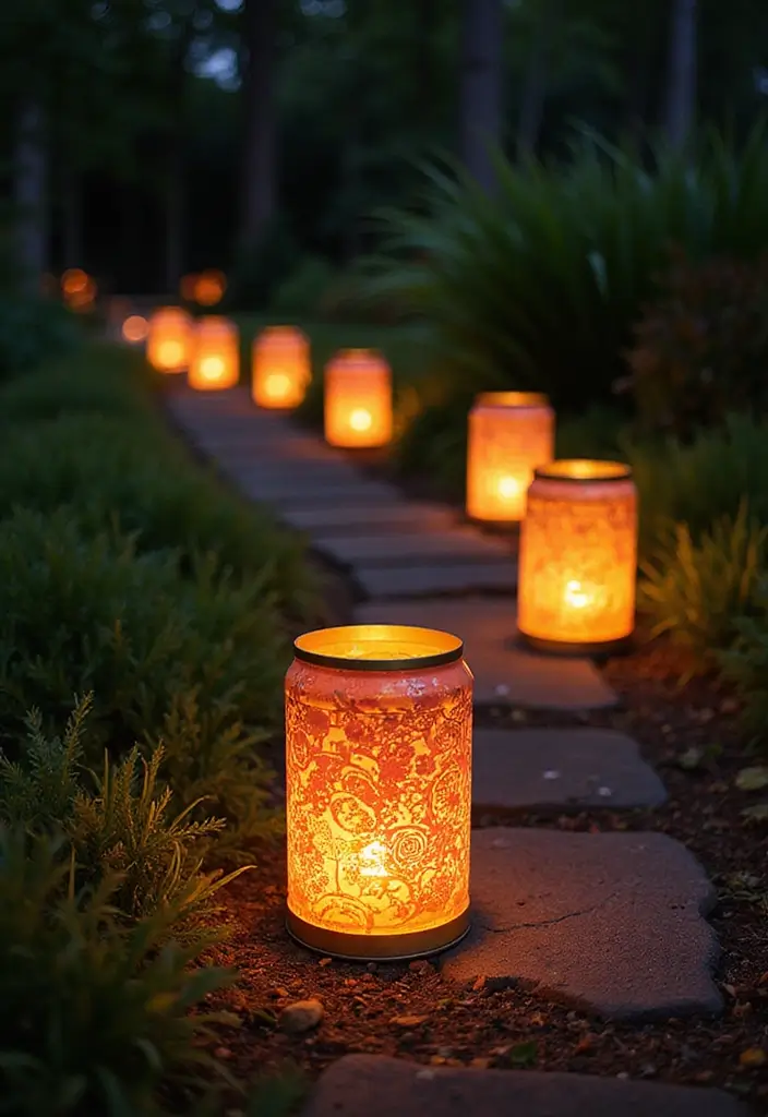 25 DIY Crafts for Home Decor Creative Ideas Using Everyday Items - 7. Recycled Tin Can Lanterns