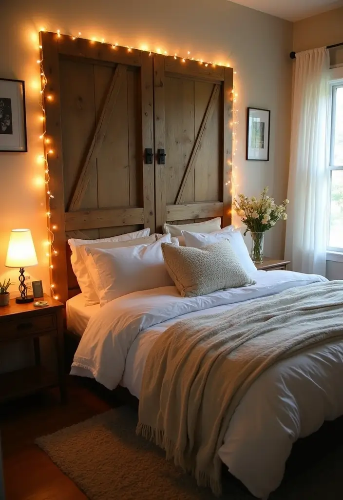 25 DIY Crafts for Home Decor Creative Ideas Using Everyday Items - 9. Upcycled Door Headboard