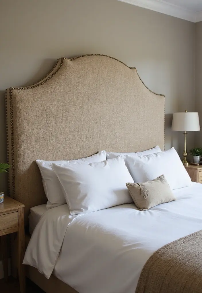 25 DIY Home Decor on a Budget Projects That Transform Any Space - 13. Fabric-Covered Headboard