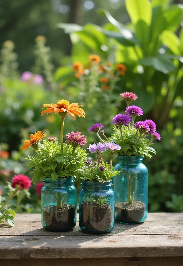 25 DIY Home Decor on a Budget Projects That Transform Any Space - 18. Upcycled Bottle Planters
