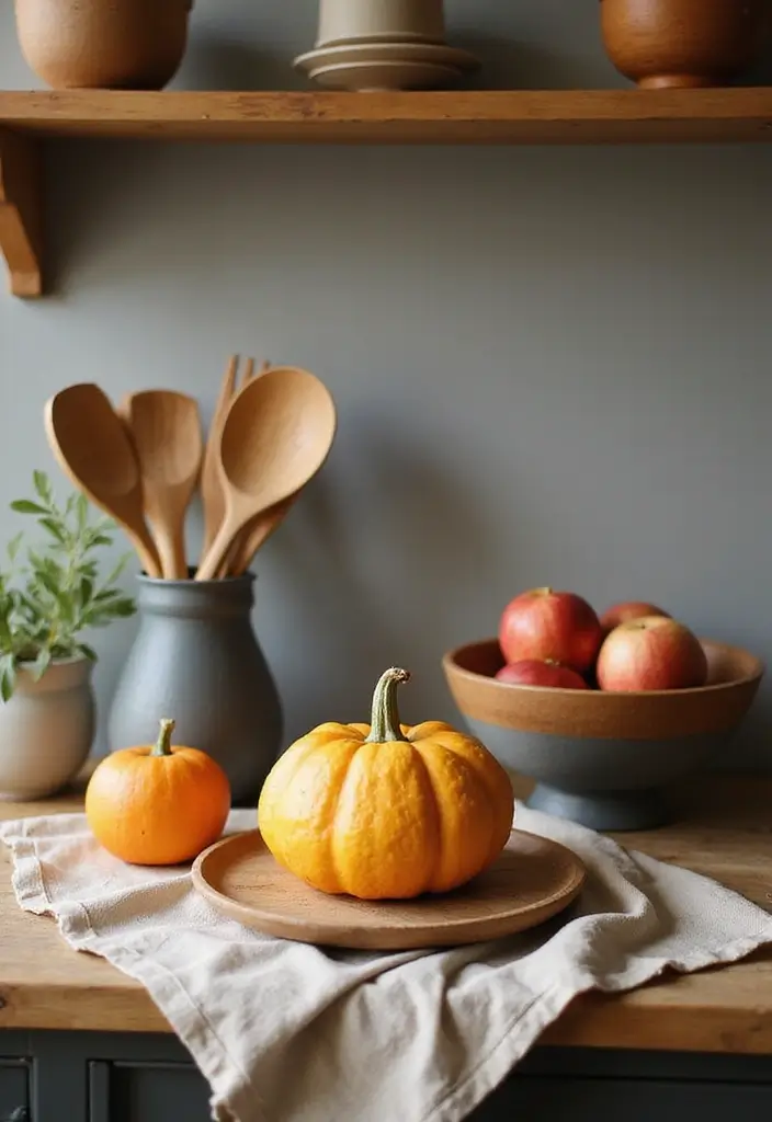 25 Fall Decor Ideas for the Home 2024 Trends Everyone's Loving - 14. Organic Kitchen Decor