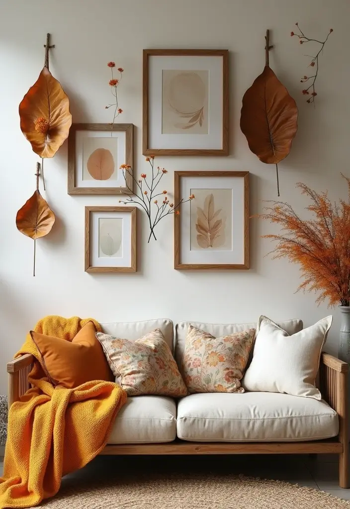 25 Fall Decor Ideas for the Home 2024 Trends Everyone's Loving - 23. Organic Wall Accents