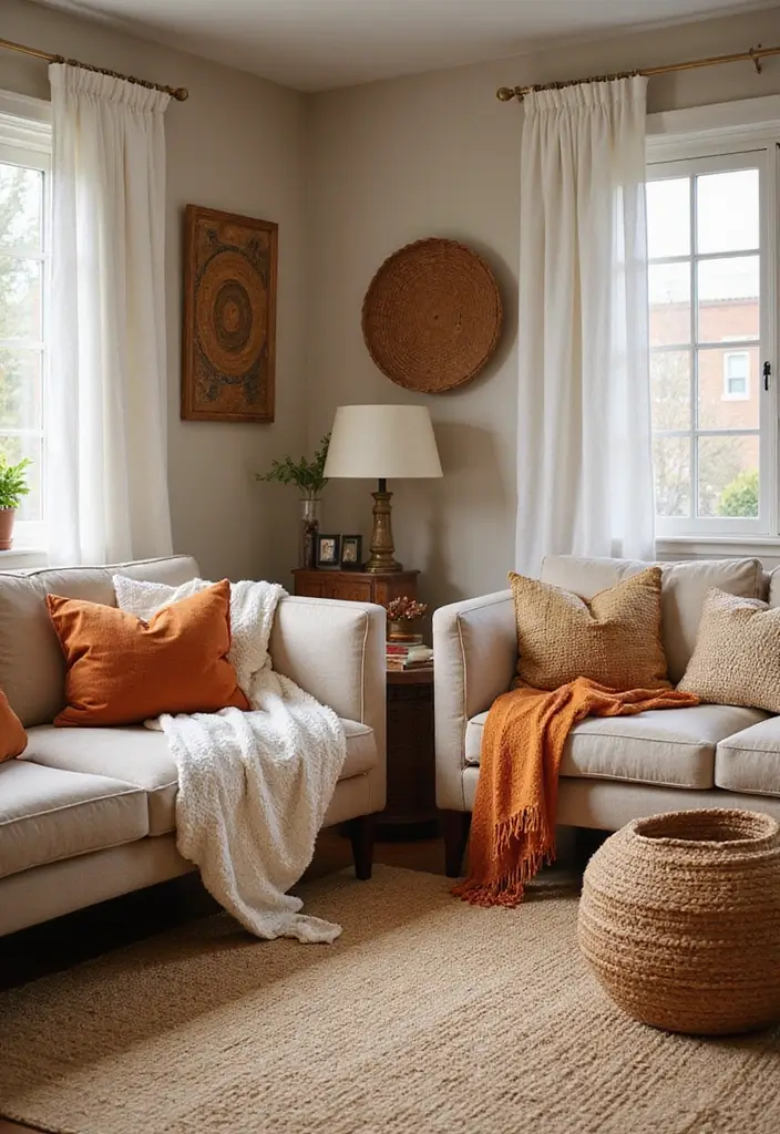 25 Fall Decor Ideas for the Home 2024 Trends Everyone's Loving - 9. Woven Textiles