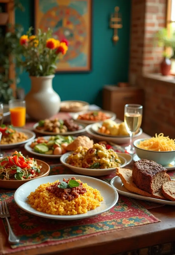 25 Home Birthday Party Ideas for Adults Decor to Impress Guests - 15. International Brunch Celebration