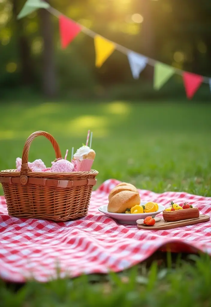 25 Home Birthday Party Ideas for Adults Decor to Impress Guests - 16. Outdoor Picnic Bash