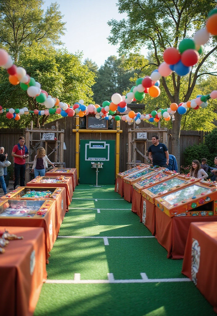 25 Home Birthday Party Ideas for Adults Decor to Impress Guests - 21. Outdoor Sports Celebration