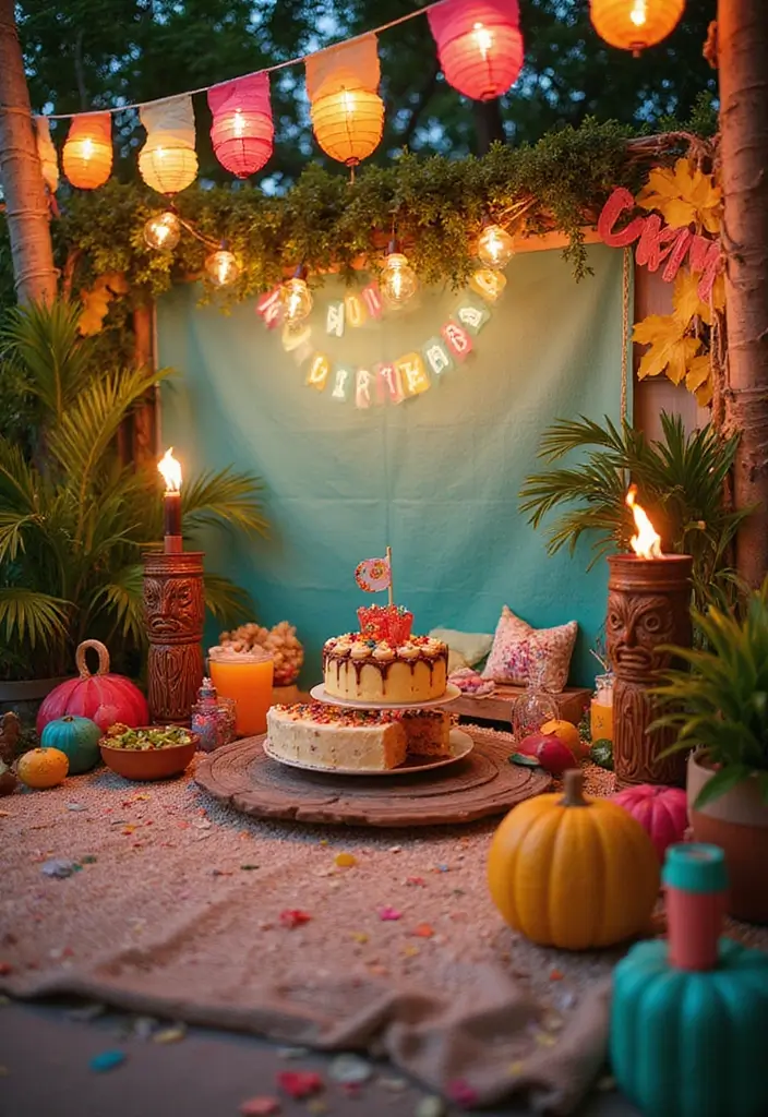 25 Home Birthday Party Ideas for Adults Decor to Impress Guests - 4. Tropical Paradise Escape