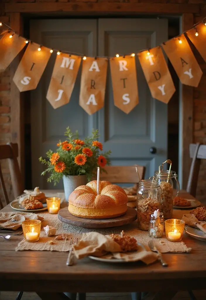 25 Home Birthday Party Ideas for Adults Decor to Impress Guests - 6. Rustic Farmhouse Gathering