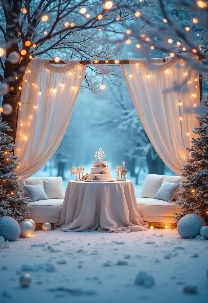 25 Home Birthday Party Ideas for Adults Decor to Impress Guests - 8. Winter Wonderland Retreat
