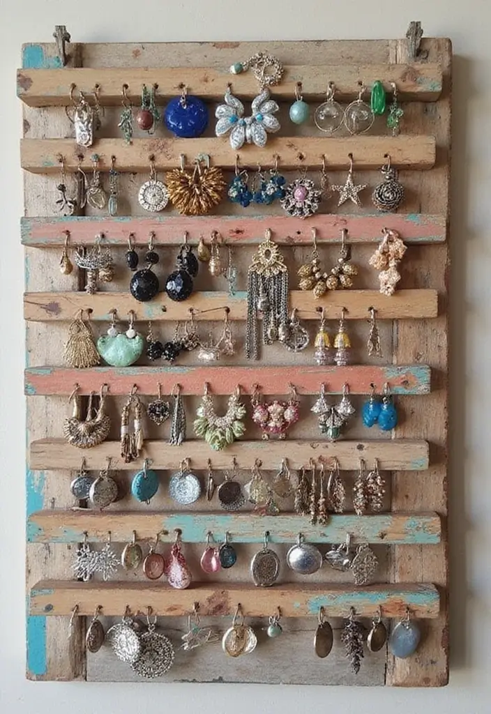 25 Home Decor DIY Ideas: Creative Crafts to Personalize Your Space - 12. Upcycled Jewelry Organizers