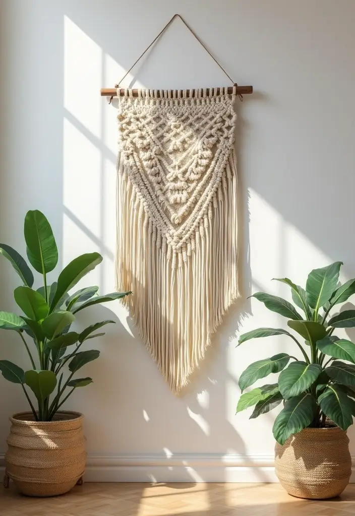 25 Home Decor DIY Ideas: Creative Crafts to Personalize Your Space - 14. Macrame Wall Hanging