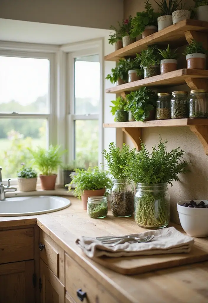 25 Home Decor DIY Ideas: Creative Crafts to Personalize Your Space - 2. Mason Jar Herb Garden