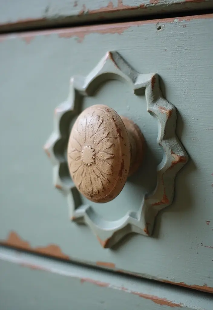 25 Home Decor DIY Ideas: Creative Crafts to Personalize Your Space - 23. Upcycled Furniture Knobs