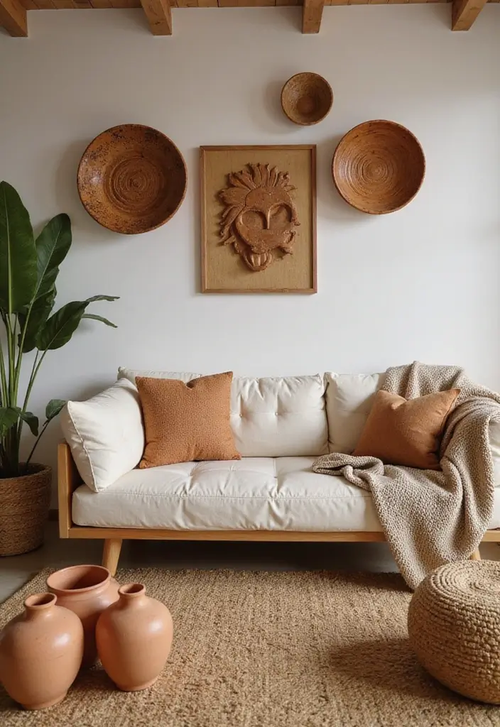 25 Home Decor Ideas Living Room Cozy Designs for Snug Nights - 3. Warm Decor Accents