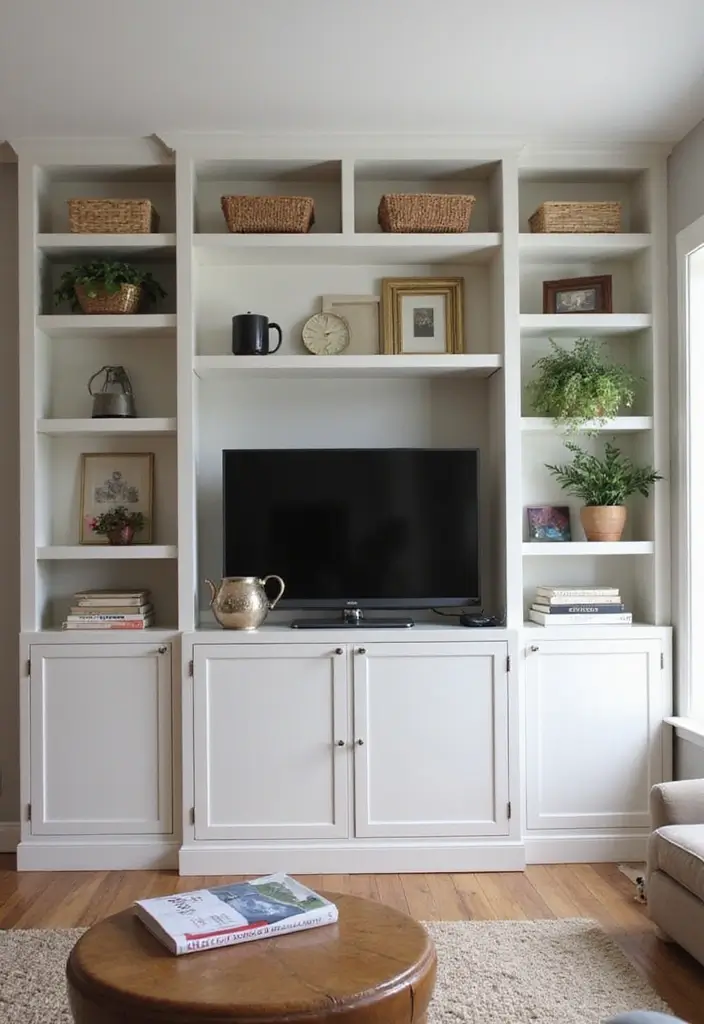 25 Home Decor Ideas Living Room Modern Looks for Stylish Homes - 11. Customized Built-ins