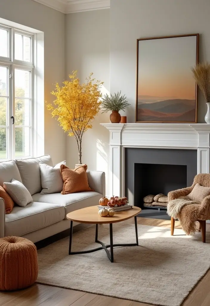 25 Home Decor Ideas Living Room Modern Looks for Stylish Homes - 25. Refresh with Seasonal Decor