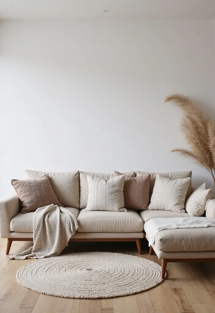 25 Home Decor Ideas Living Room Modern Looks for Stylish Homes - 6. Textured Fabrics