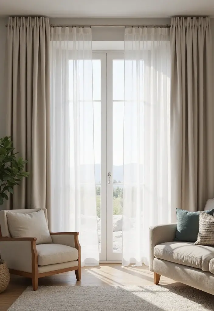 25 Home Decor Ideas Living Room Modern Looks for Stylish Homes - 8. Minimalist Window Treatments