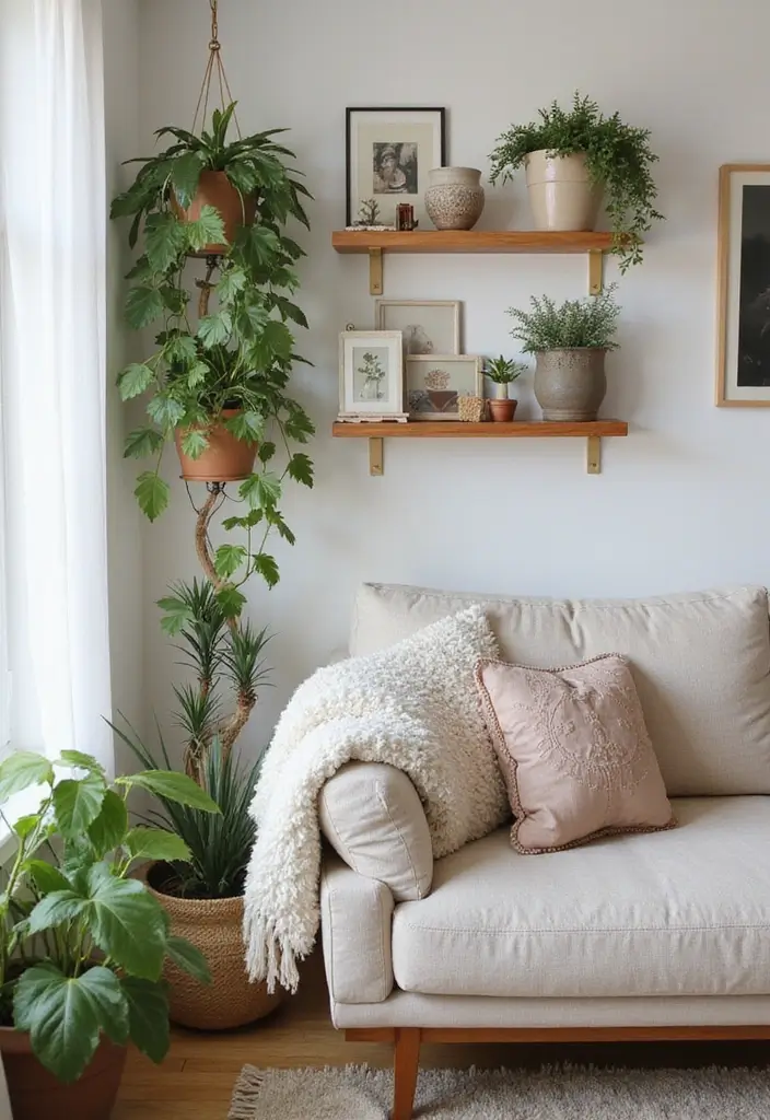 25 Home Decor Ideas Living Room Small Space Tricks That Work - 16. Maximize Vertical Space with Decor