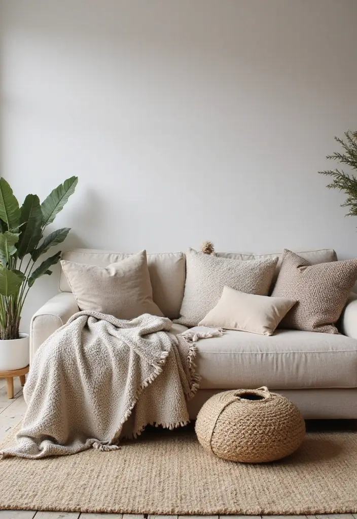 25 Home Decor Ideas Living Room Small Space Tricks That Work - 24. Layer Textures