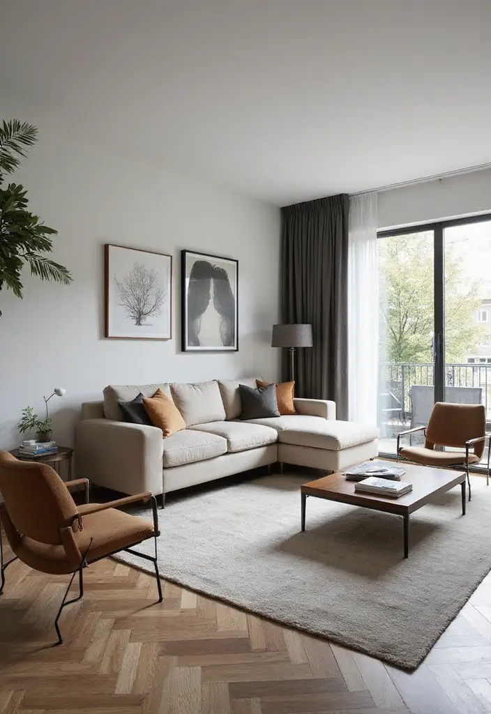 25 Home Decor Ideas Living Room Small Space Tricks That Work - 9. Go for a Floating Sofa