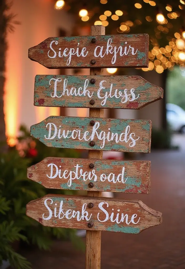 25 Mehendi Function Decor at Home Simple and Beautiful Concepts - 21. Hand-painted Signage