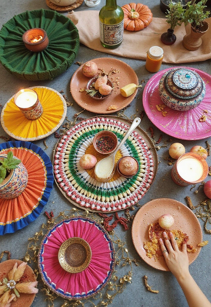 25 Mehendi Function Decor at Home Simple and Beautiful Concepts - 23. Upcycled Decor Items