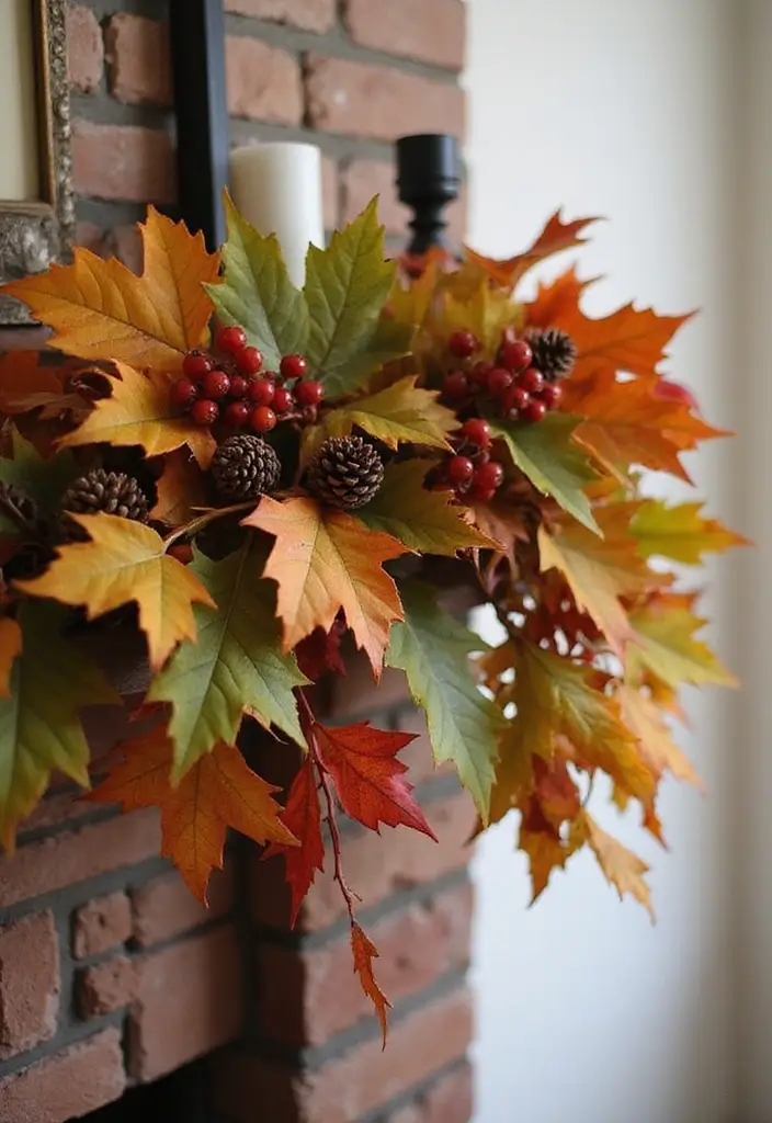 25 Simple Fall Decor Ideas for the Home That Feel Warm and Inviting - 11. Leafy Garlands