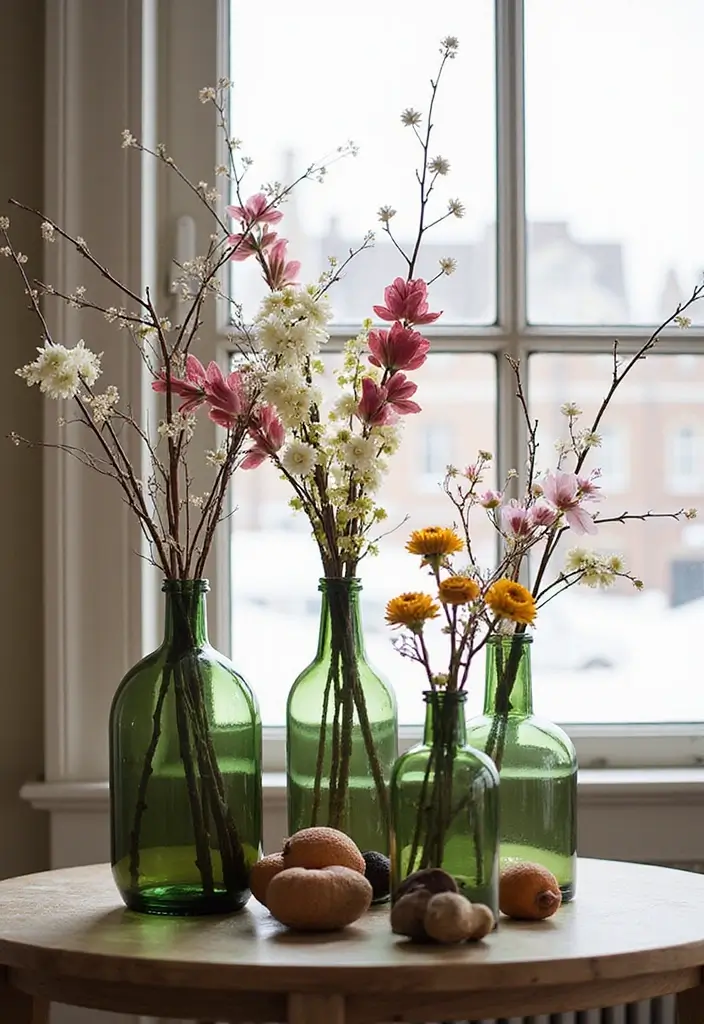 25 Simple Fall Decor Ideas for the Home That Feel Warm and Inviting - 17. Earthy Vase Arrangements