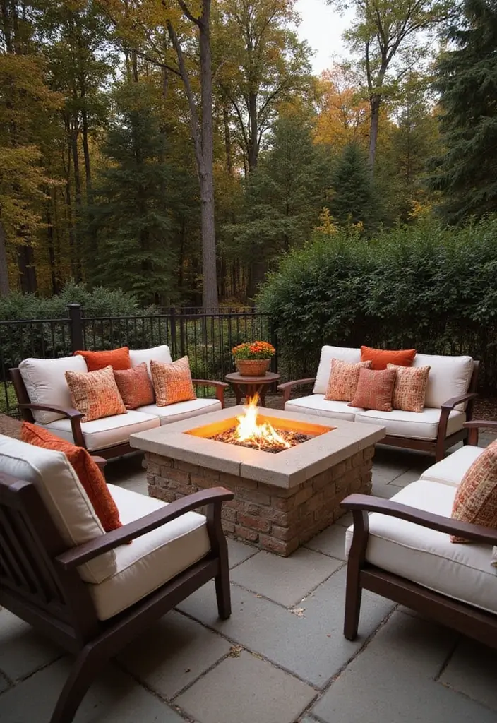 25 Simple Fall Decor Ideas for the Home That Feel Warm and Inviting - 21. Cozy Outdoor Fire Pit