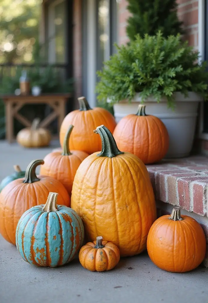 25 Simple Fall Decor Ideas for the Home That Feel Warm and Inviting - 3. Eco-Friendly Pumpkins