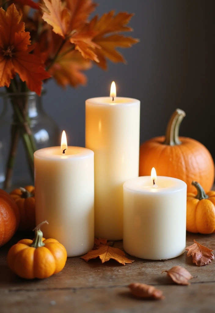 25 Simple Fall Decor Ideas for the Home That Feel Warm and Inviting - 7. Scented Candles