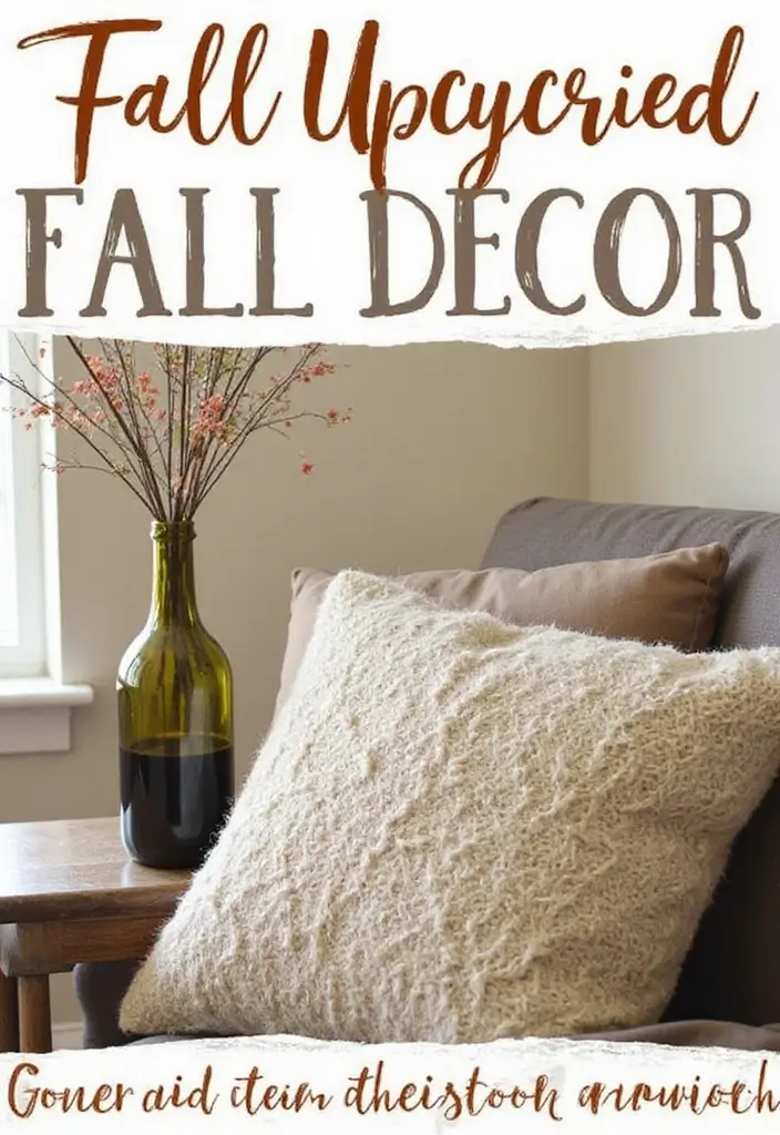 25 Simple Fall Decor Ideas for the Home That Feel Warm and Inviting - 8. Upcycled Fall Decor