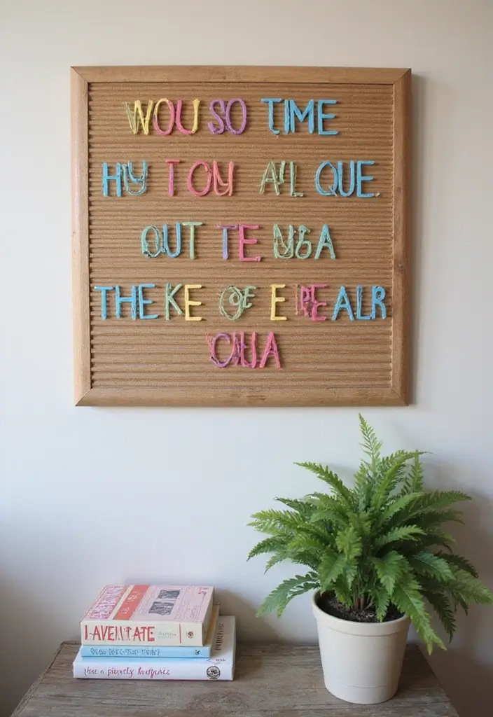 27 Cardboard Crafts Decoration Wall Art Home Decor You Can Recreate - 12. Inspirational Quote Boards