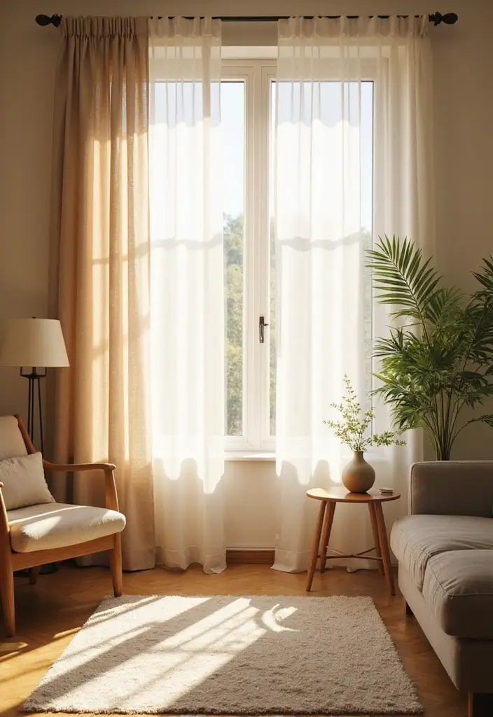 27 Curtains Living Room Modern Home Decor That Upgrade Your Space - 24. Light Filtering Curtains