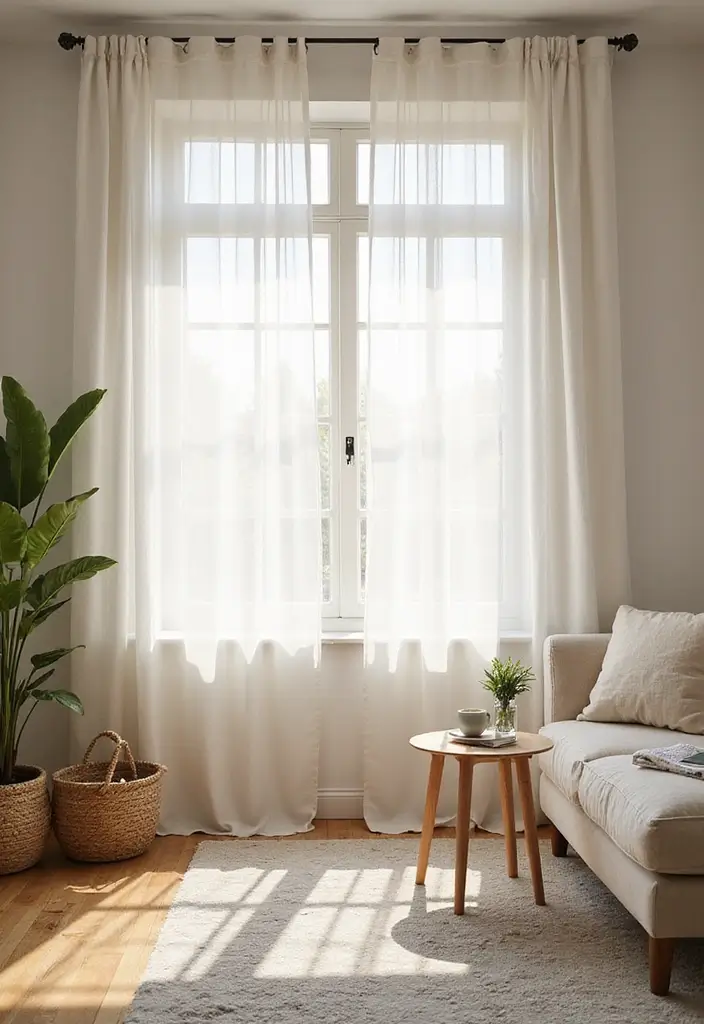 27 Curtains Living Room Modern Home Decor That Upgrade Your Space - 6. Sheer Curtains
