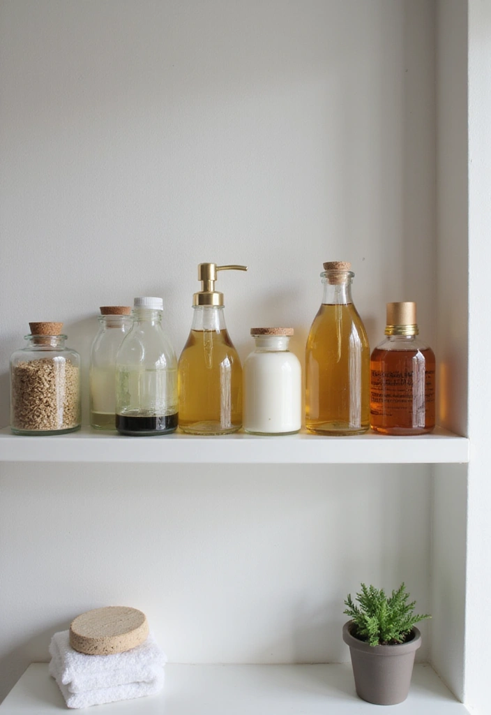 27 DIY Glass Bottle Crafts Ideas Home Decor That Look Expensive - 25. Glass Bottle Personal Care Storage