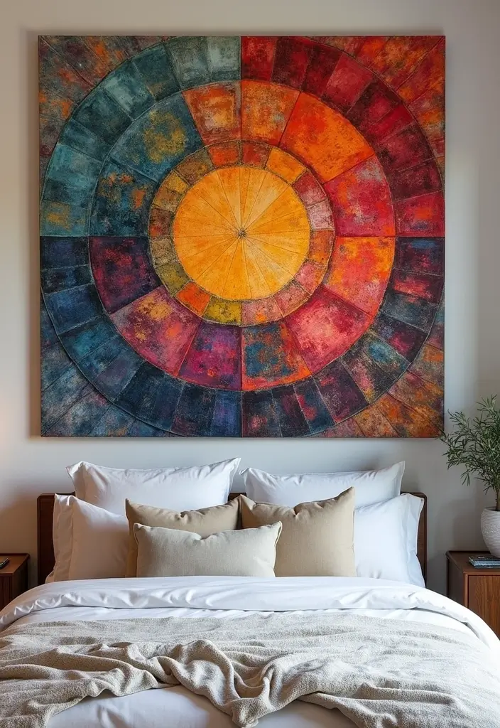 27 DIY Home Decor Easy Bedroom Craft Ideas for a Relaxing Vibe - 10. Fabric Wall Art