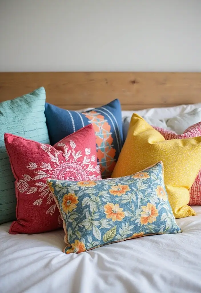 27 DIY Home Decor Easy Bedroom Craft Ideas for a Relaxing Vibe - 14. Customized Throw Pillows