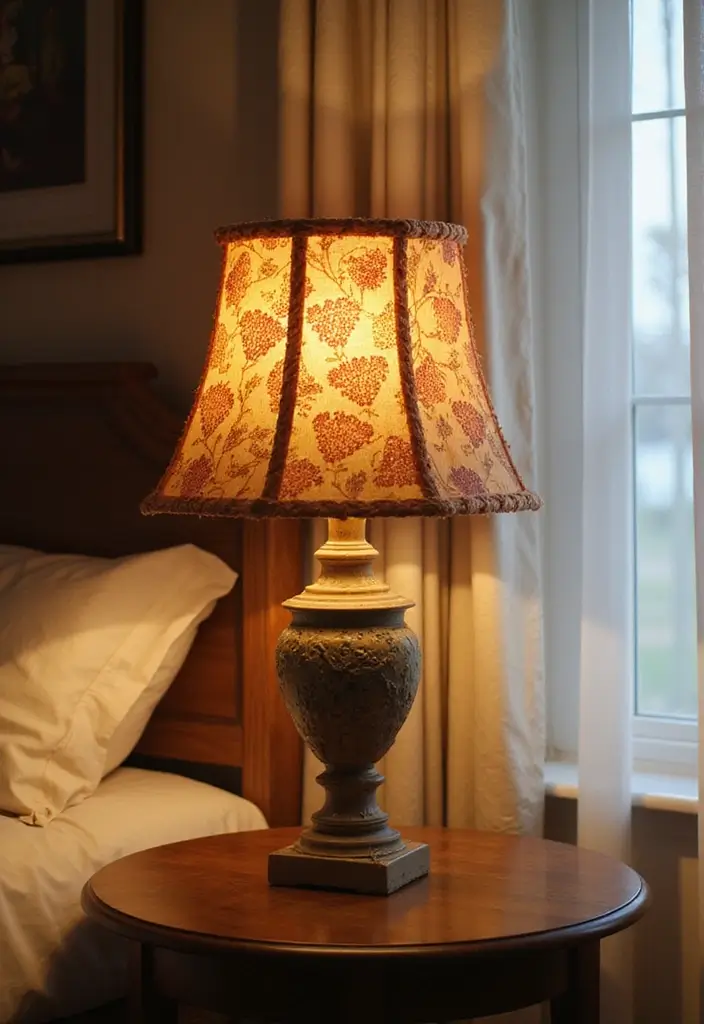 27 DIY Home Decor Easy Bedroom Craft Ideas for a Relaxing Vibe - 19. DIY Fabric Lampshade