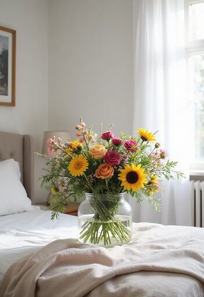27 DIY Home Decor Easy Bedroom Craft Ideas for a Relaxing Vibe - 20. DIY Floral Arrangements