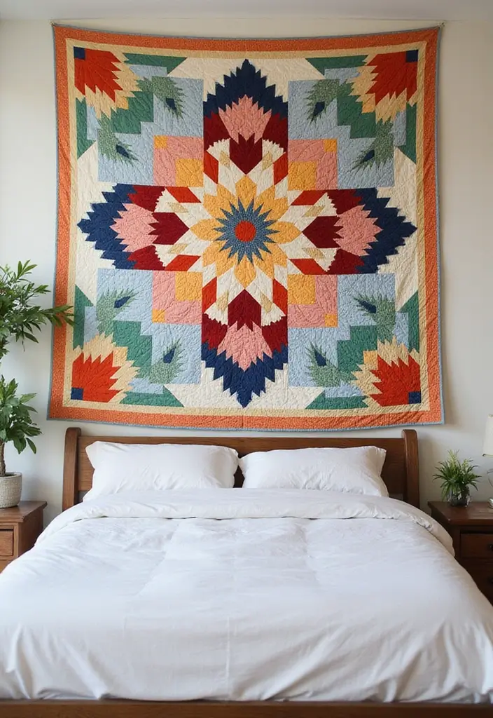 27 DIY Home Decor Easy Bedroom Craft Ideas for a Relaxing Vibe - 26. DIY Quilted Wall Hanging