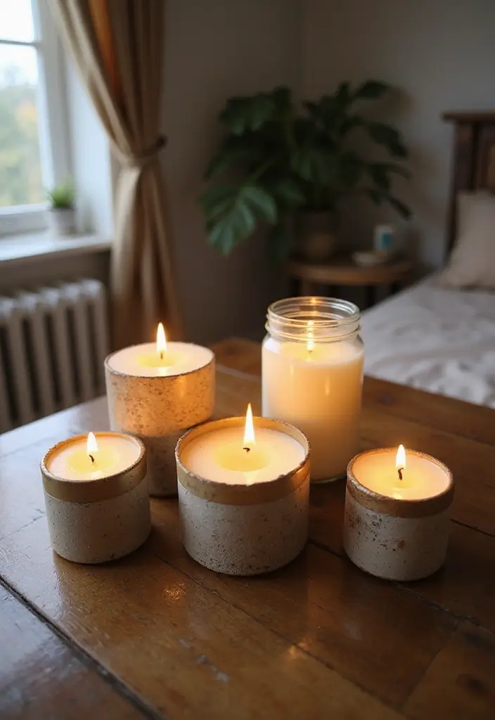 27 DIY Home Decor Easy Bedroom Craft Ideas for a Relaxing Vibe - 9. DIY Scented Candles