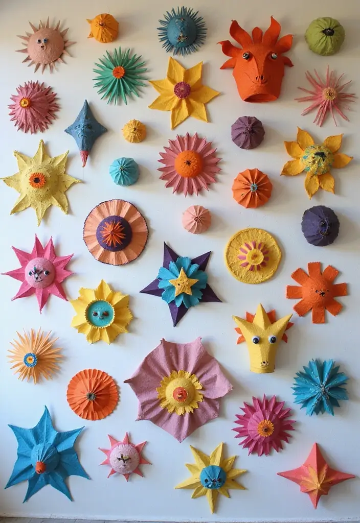 27 DIY Paper Crafts Decoration Wall Art Home Decor You Can Make Today - 4. Paper Mache Wall Art