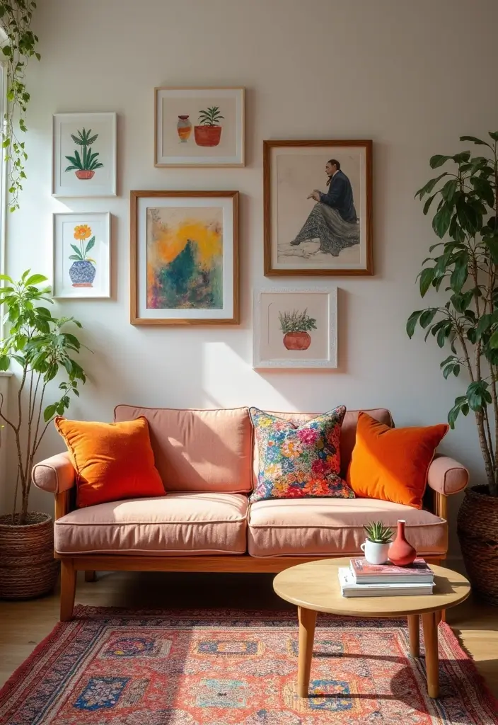 27 Decor Home Living Room Small Spaces Layouts That Feel Open - 19. Colorful Accents