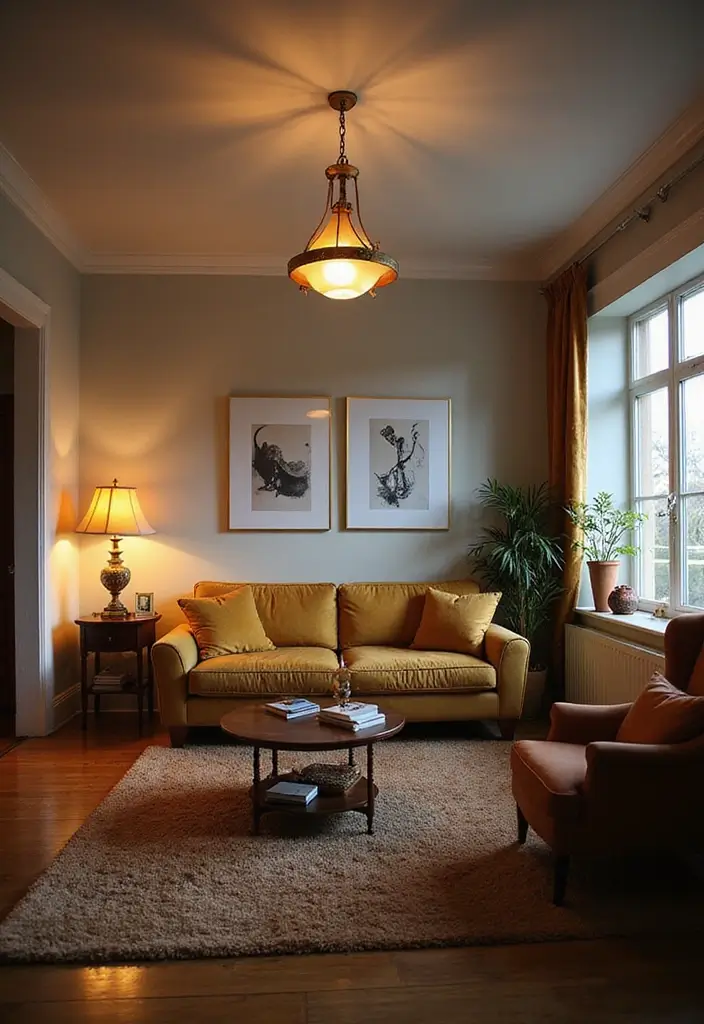 27 Decor Home Living Room Small Spaces Layouts That Feel Open - 5. Smart Lighting Solutions