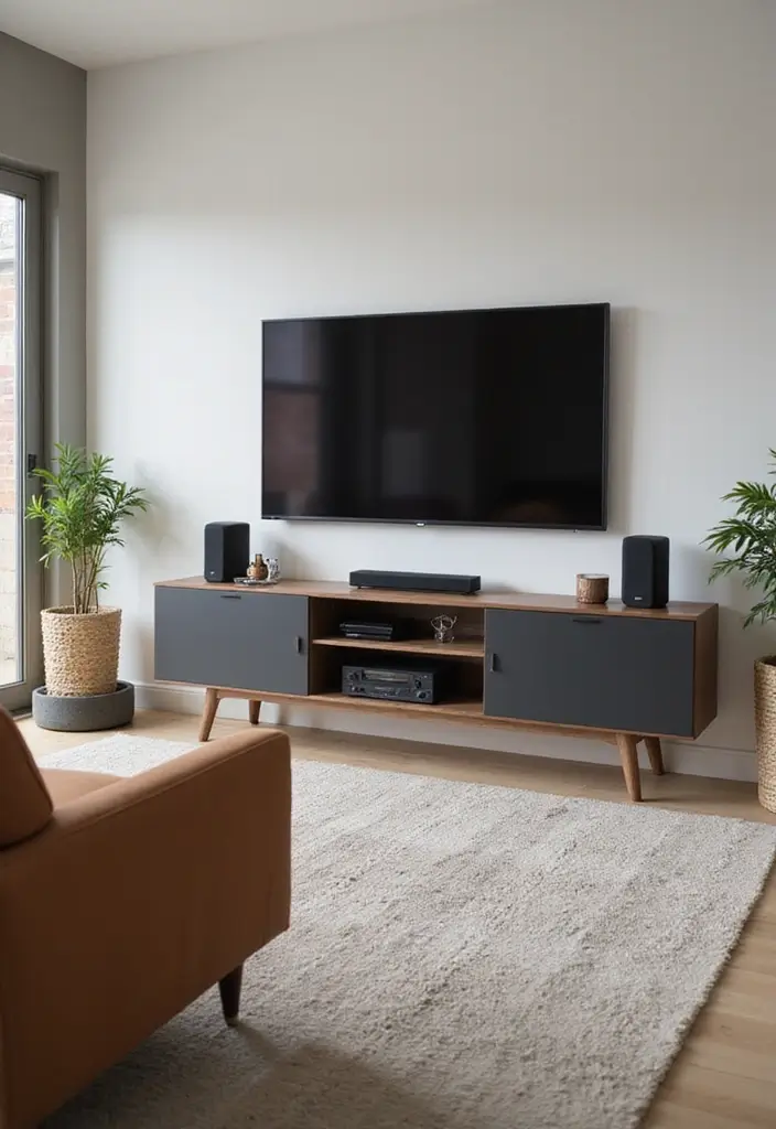 27 Decor Home Living Room Small Spaces Layouts That Feel Open - 8. Integrated Technology Solutions