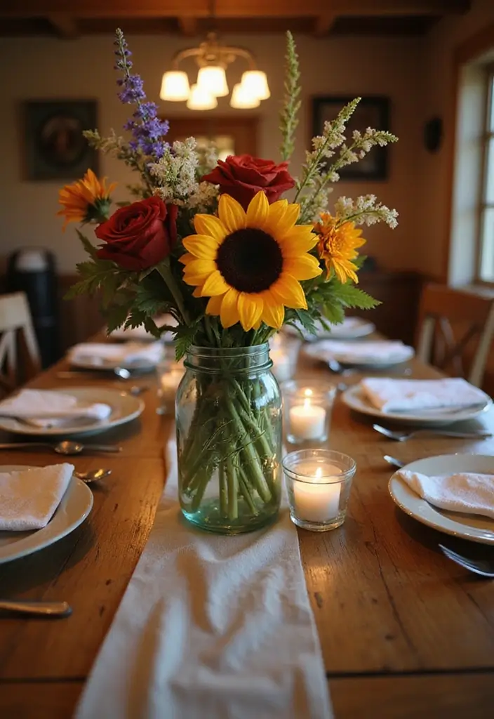 27 Fall Decor Ideas for the Home Farmhouse Style That Feels Timeless - 12. Seasonal Floral Arrangements
