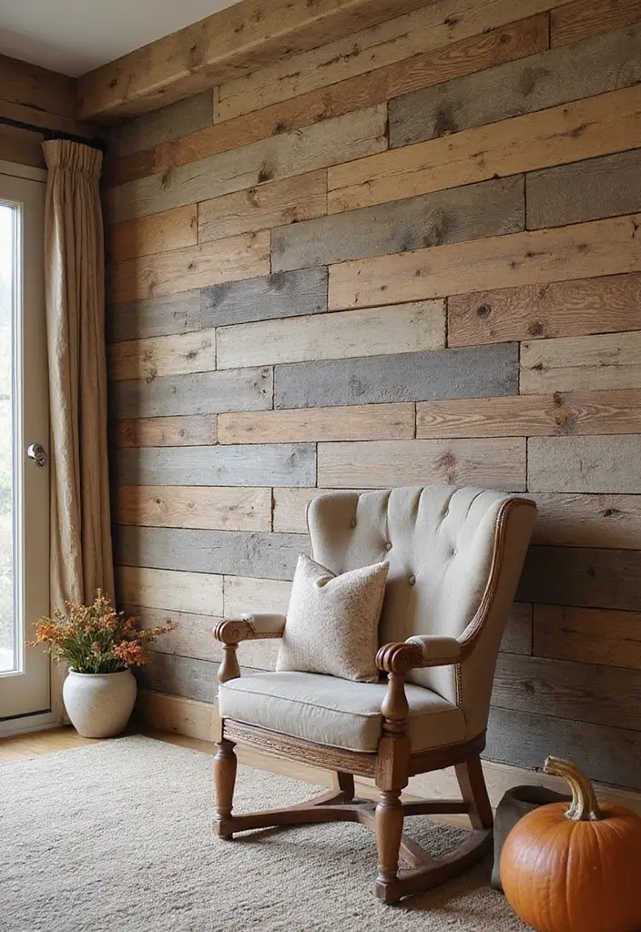 27 Fall Decor Ideas for the Home Farmhouse Style That Feels Timeless - 26. Repurposed Barn Wood